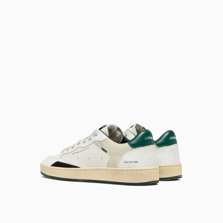 CRIME LONDON SNEAKERS CHELSEA COURT GREEN BIANCO/VERDE 3