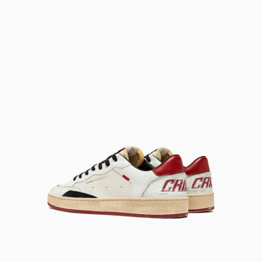 CRIME LONDON SNEAKERS CHELSEA REBEL RED BIANCO 3