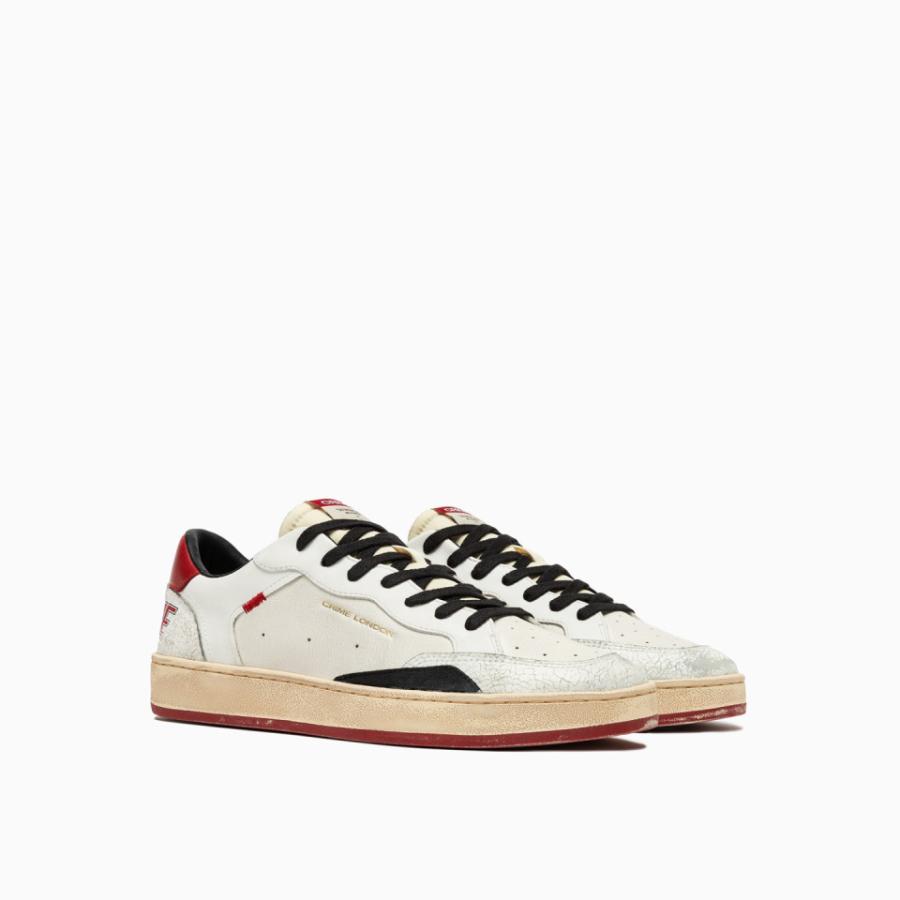 CRIME LONDON SNEAKERS CHELSEA REBEL RED BIANCO 2