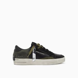 CRIME LONDON SNEAKERS SK8 DELUXE DOWNTOWN GREEN BLACK