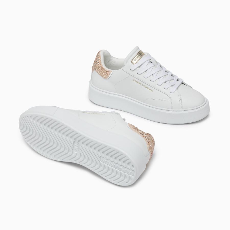 CRIME LONDON SNEAKERS NEW EXTRALIGHT VANILLA DIAMOND BIANCO 4