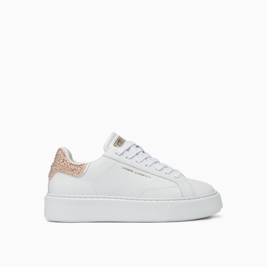 CRIME LONDON SNEAKERS NEW EXTRALIGHT VANILLA DIAMOND BIANCO 1