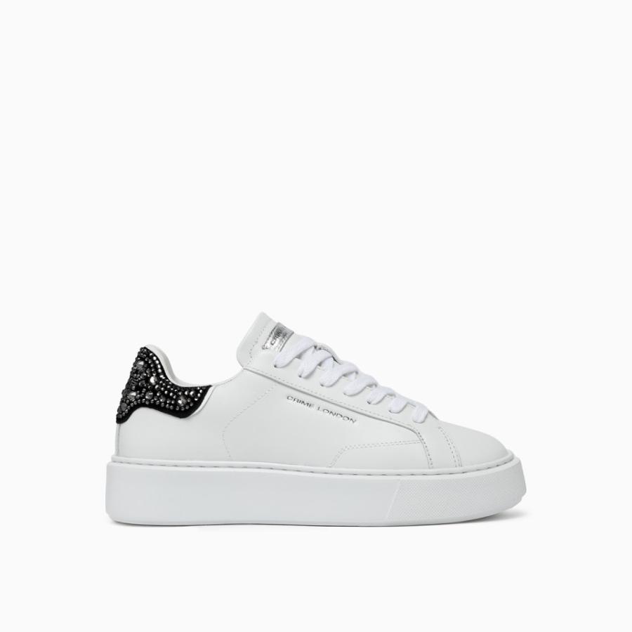 CRIME LONDON SNEAKERS NEW EXTRALIGHT BLACK DIAMOND BIANCO 1