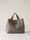 BORSA BORBONESE SHOPPING M. CLAY GREY