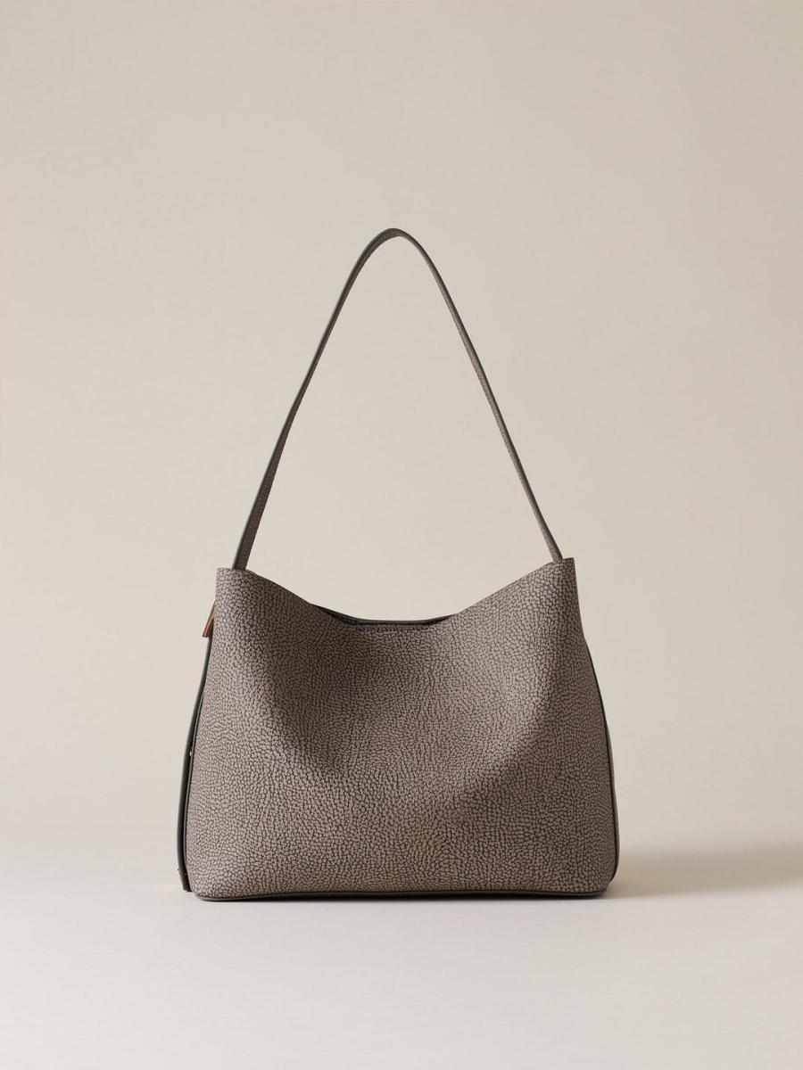 BORSA BORBONESE SECCHIELLO S. CLAY GREY 1