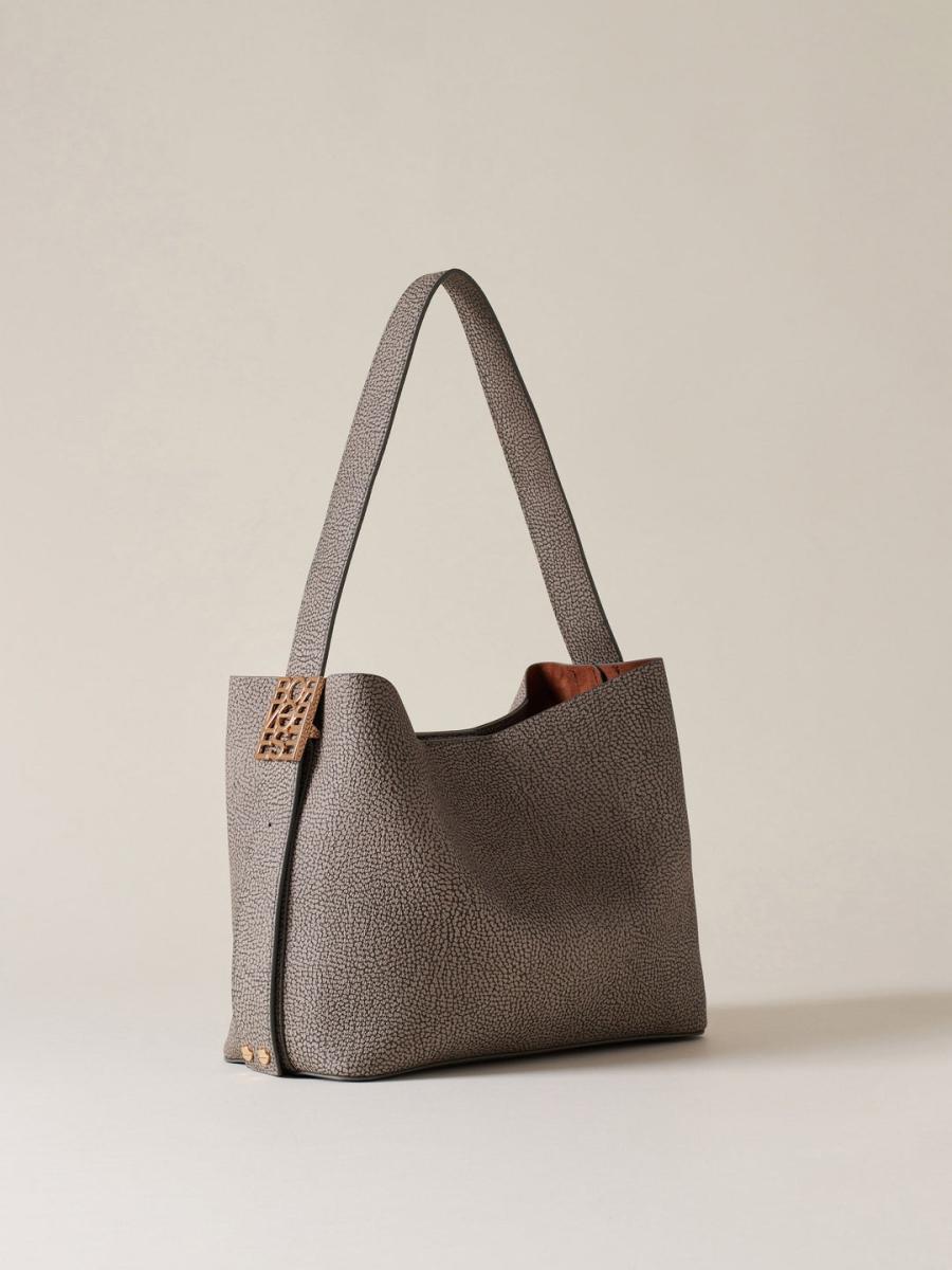 BORSA BORBONESE SECCHIELLO S. CLAY GREY 2