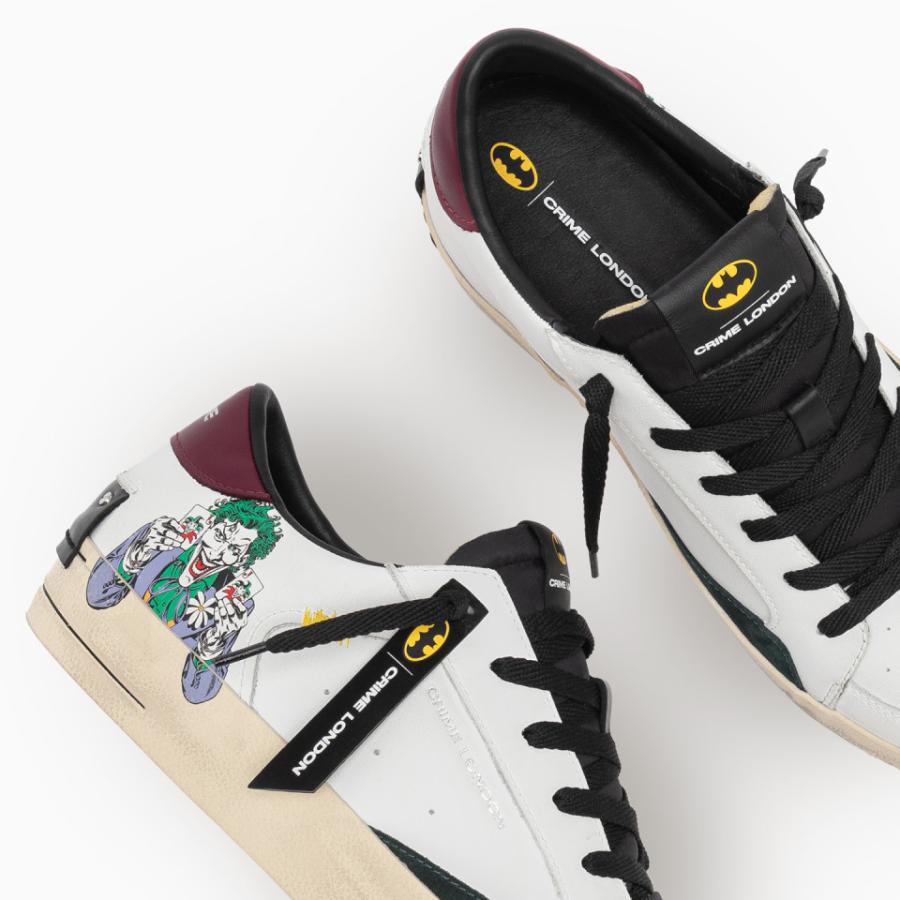 CRIME LONDON SNEAKERS SK8 DELUXE JOKER BIANCO 5