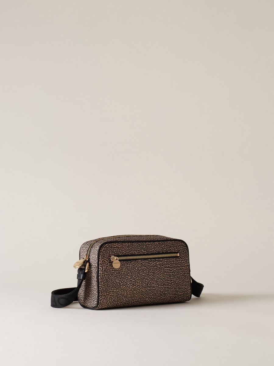 BORBONESE BORSA CAMERA CASE S OP NATURALE NERO 3