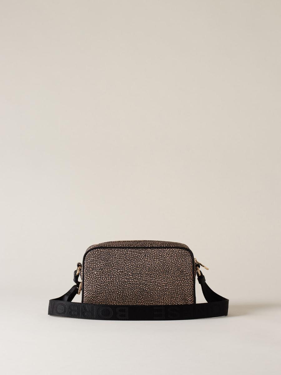 BORBONESE BORSA CAMERA CASE S OP NATURALE NERO 2