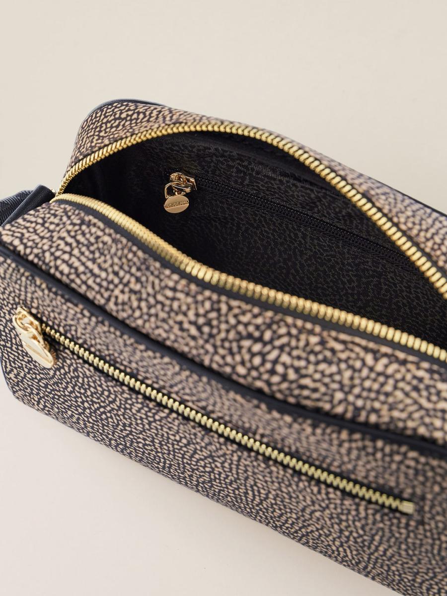 BORBONESE BORSA CAMERA CASE S OP NATURALE NERO 4