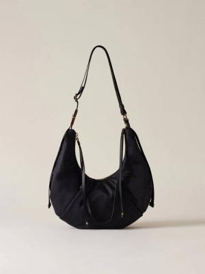 BORSA HOBO FOLD SMALL BLACK