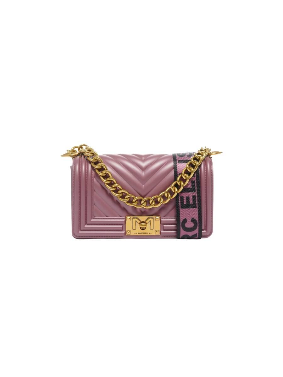 BORSA MARC ELLIS FLAT S DARK MAUVE  VIOLA SCURO 