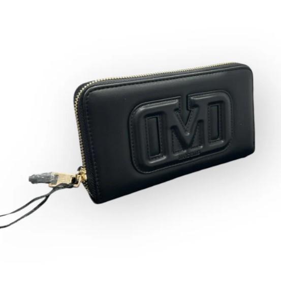 PORTAFOGLIO WALLET ZIP EMBOSS BLACK