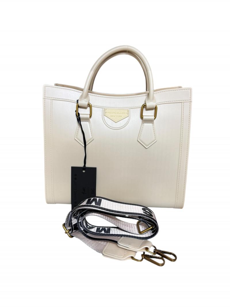 BORSA MARC ELLIS FLAT WOOD M WHITECAP  BIANCO 1