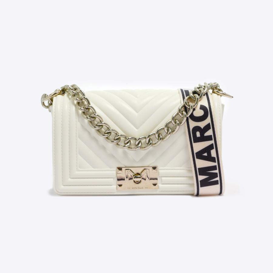 BORSA MARC ELLIS FLAT M WHITE BIANCO 1