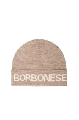 BERRETTO BORBONESE C/RISVOLTO  BEIGE/BIANCO