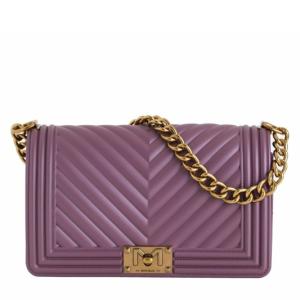 BORSA MARC ELLIS FLAT M DARK MAUVE  VIOLA SCURO