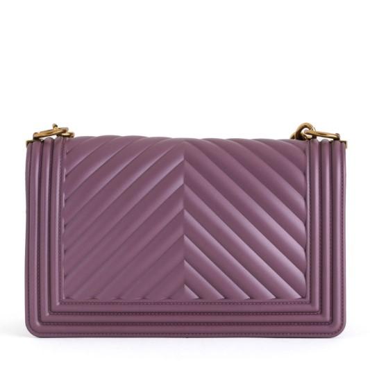 BORSA MARC ELLIS FLAT M DARK MAUVE  VIOLA SCURO 2