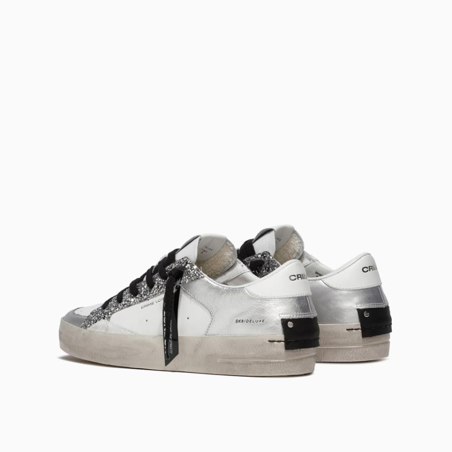 CRIME LONDON SNEAKERS DELUXE SILVER SILVER 3