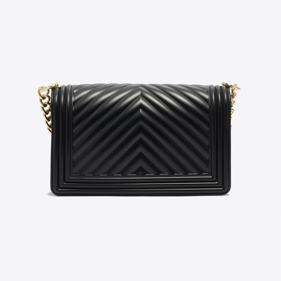 MARC ELLIS BORSA FLAT M  BLACK/LIGHT GOLD 2