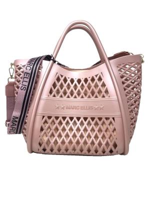 MARC ELLIS BORSA FLAT BUBY BASKET  MISTY ROSE/LIGHT GOLD