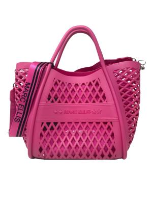 MARC ELLIS  BORSA FLAT BUBY BASKET  FUXIA/SILVER