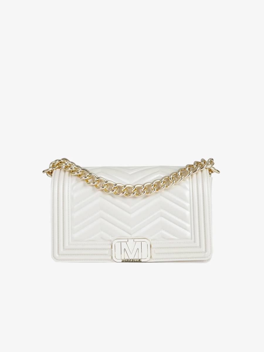 MARC ELLIS BORSA FLAT WAVE S  MILK/LIGHT GOLD 1