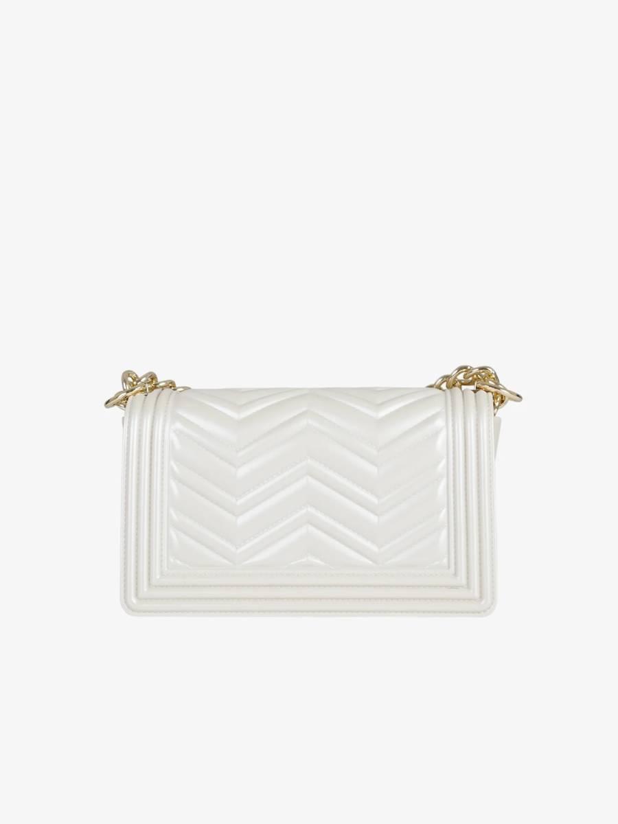 MARC ELLIS BORSA FLAT WAVE S  MILK/LIGHT GOLD 3