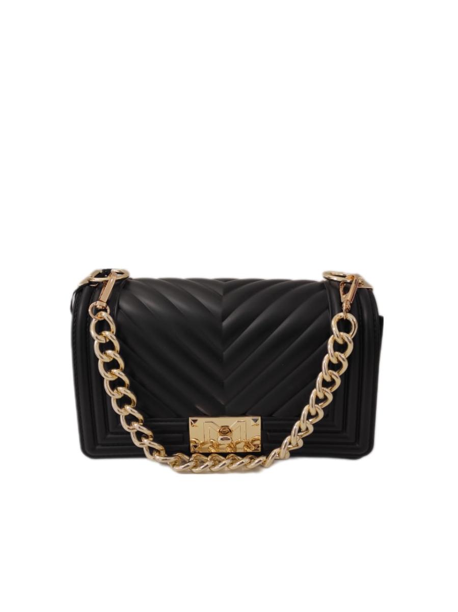 MARC ELLIS BORSA FLAT S  BLACK/LIGHT GOLD 1