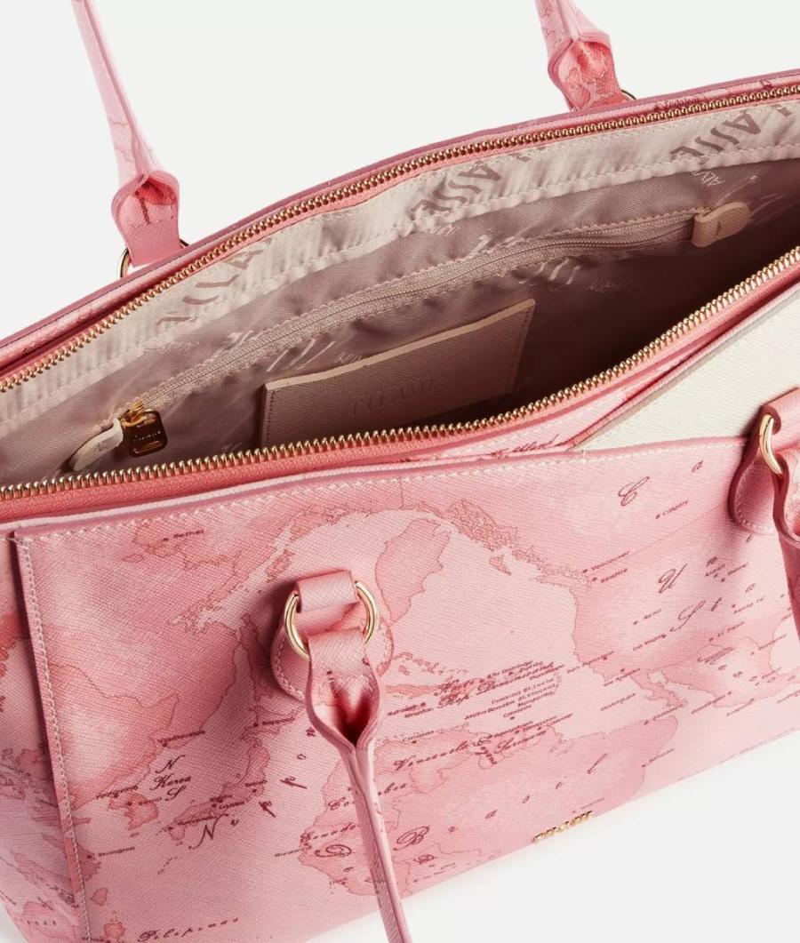 ALVIERO MARTINI 1^ CLASSE BORSA SHOPPING GEO MAGNOLIA  ROSA TRAMONTO 3