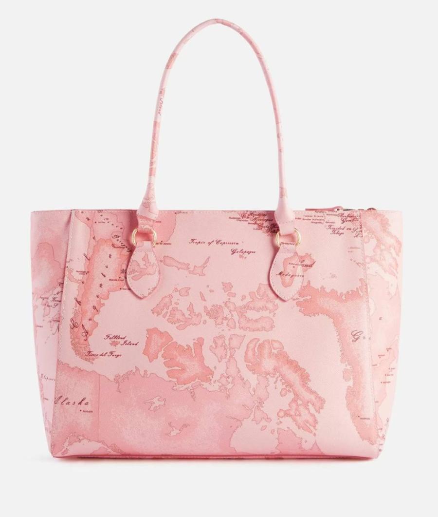 ALVIERO MARTINI 1^ CLASSE BORSA SHOPPING GEO MAGNOLIA  ROSA TRAMONTO 2