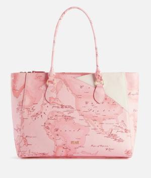 ALVIERO MARTINI 1^ CLASSE BORSA SHOPPING GEO MAGNOLIA  ROSA TRAMONTO