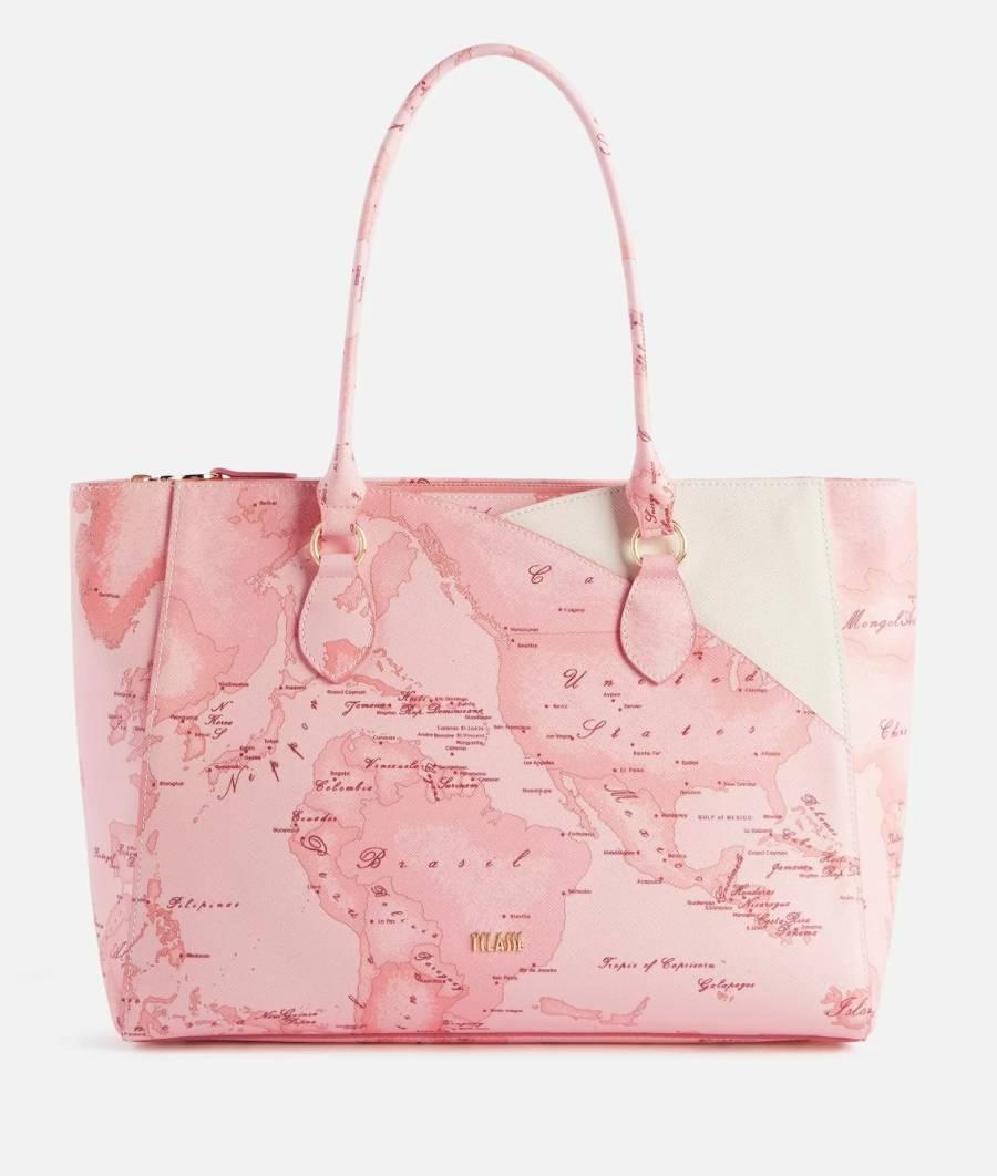 ALVIERO MARTINI 1^ CLASSE BORSA SHOPPING GEO MAGNOLIA  ROSA TRAMONTO 1