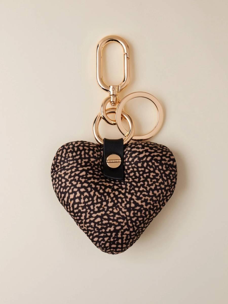 PORTACHIAVI BORBONESE CUORE OP NATURALE NERO PORTACHIAVI BORBONESE CUORE OP NATURALE NERO 2