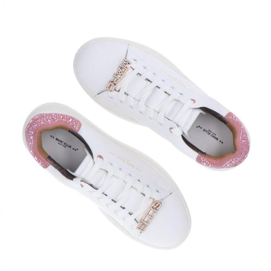MARC ELLIS SNEAKERS MAKI 305  WHITE/PINK 3