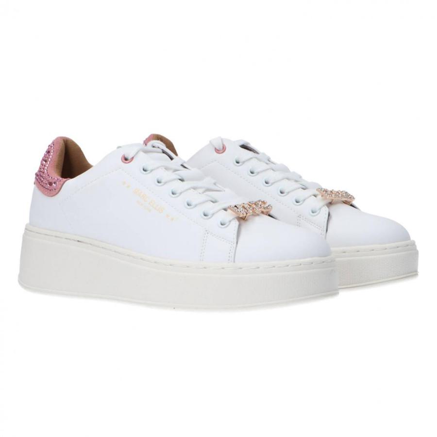 MARC ELLIS SNEAKERS MAKI 305  WHITE/PINK 2