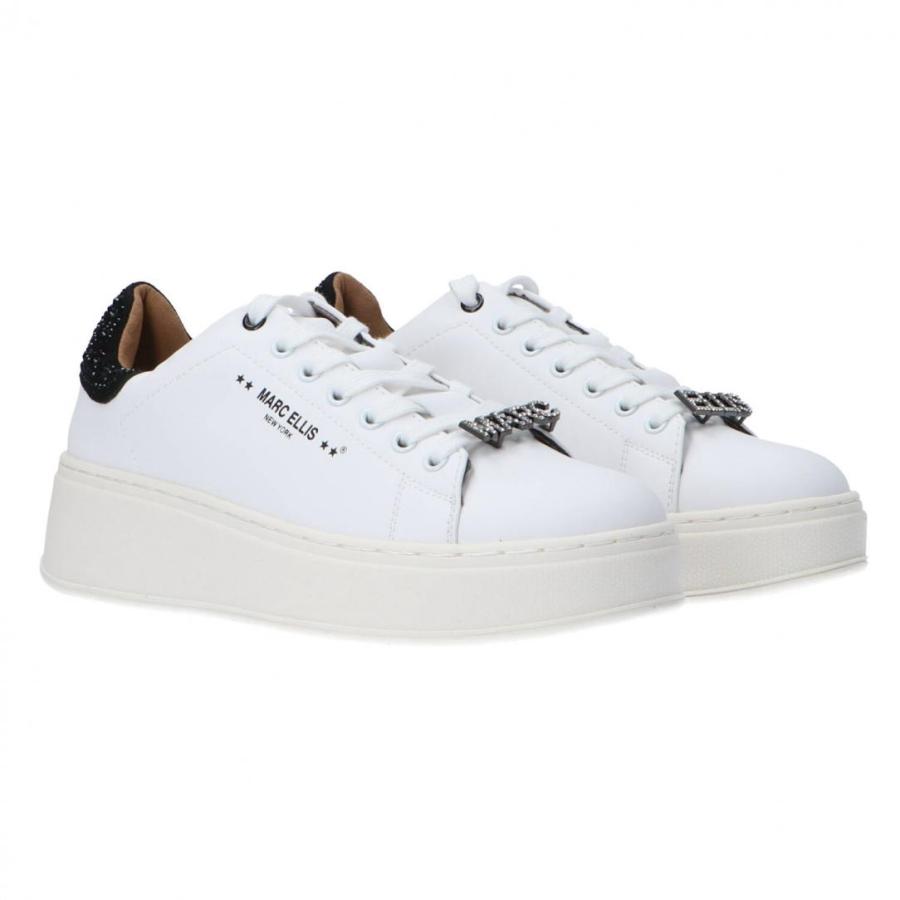 MARC ELLIS SNEAKERS MAKI 305 WHITE/BLACK 2