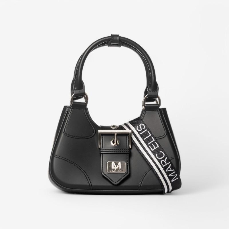 MARC ELLIS BORSA FLAT CIRCLE  BLACK/SATIN SILVER 1