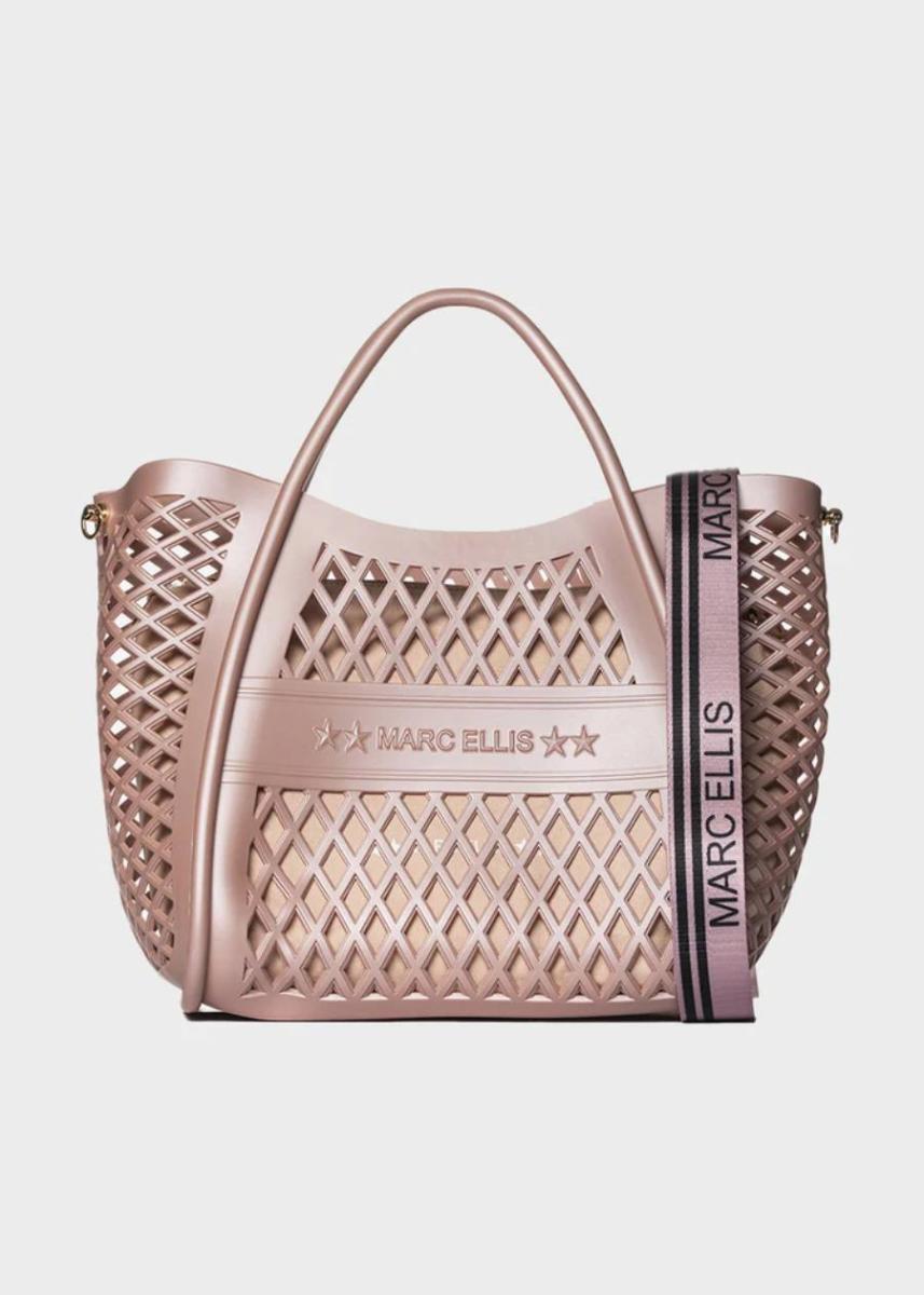 MARC ELLIS BORSA FLAT BUBY BASKET  MISTY ROSE/LIGHT GOLD 1