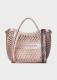 MARC ELLIS BORSA FLAT BUBY BASKET  MISTY ROSE/LIGHT GOLD