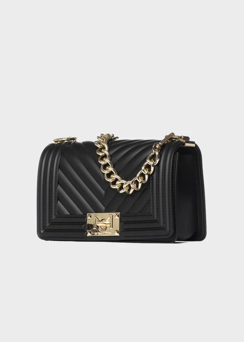 MARC ELLIS BORSA FLAT S  BLACK/LIGHT GOLD 2