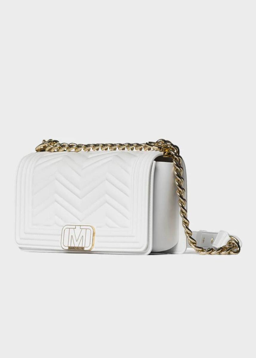 MARC ELLIS BORSA FLAT WAVE S MILK/LIGHT GOLD MARC ELLIS BORSA FLAT WAVE S MILK/LIGHT GOLD 2