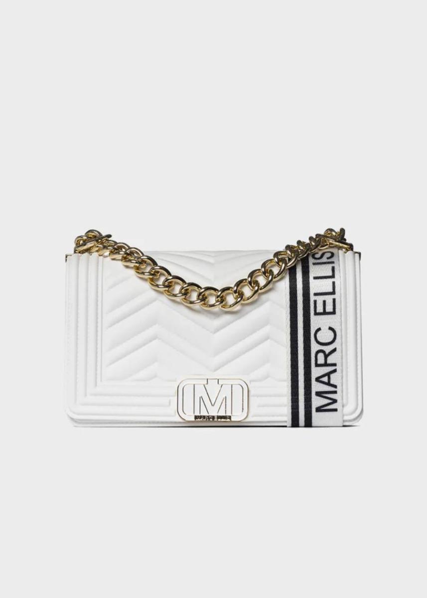MARC ELLIS BORSA FLAT WAVE S MILK/LIGHT GOLD MARC ELLIS BORSA FLAT WAVE S MILK/LIGHT GOLD 1