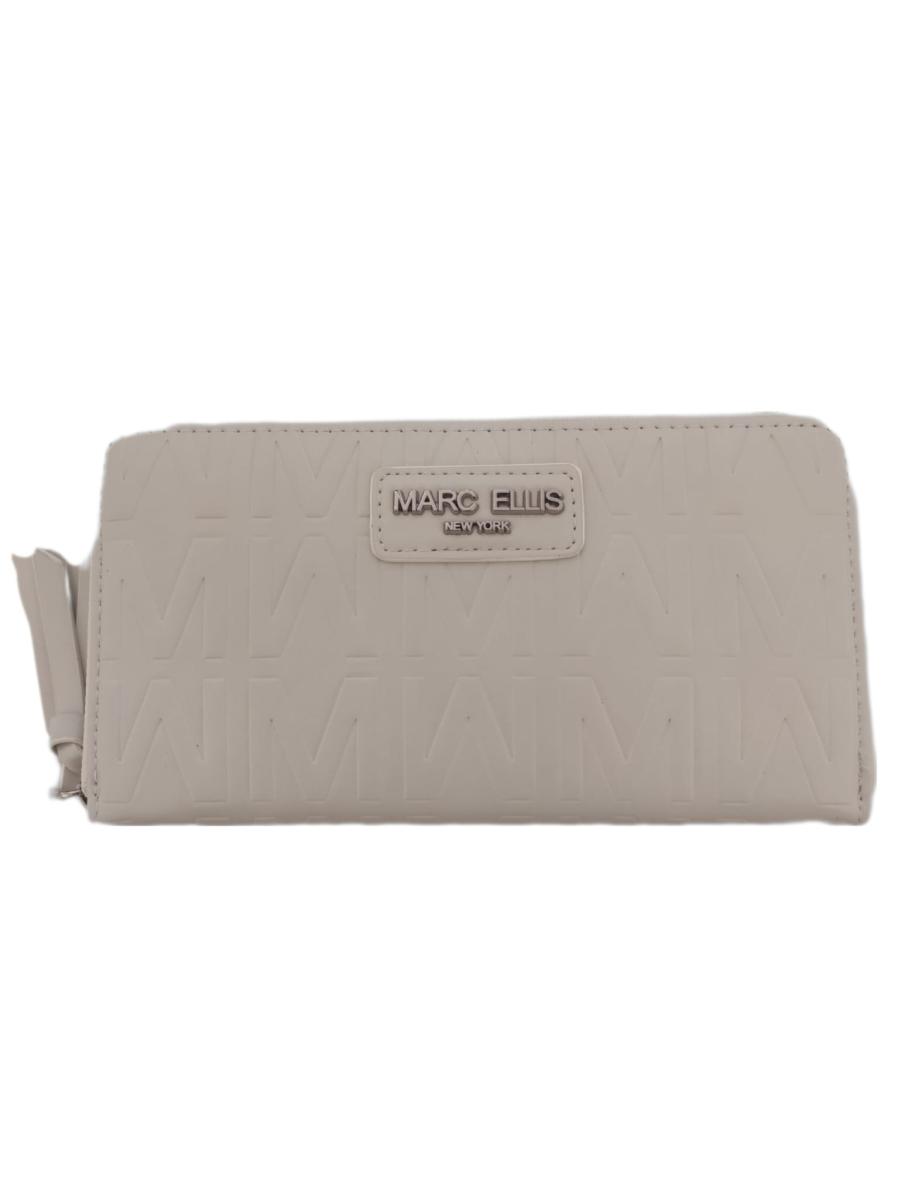 MARC ELLIS PORTAFOGLIO NEW YORK ZIP M WHITE/SILVER MARC ELLIS PORTAFOGLIO NEW YORK ZIP M WHITE/SILVER