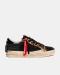 CRIME LONDON SNEAKERS SK8 DELUXE BLACK CHEETAH BLACK