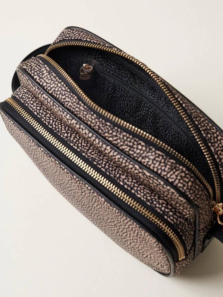 BORBONESE BORSA CAMERA CASE S. OP NATURALE/NERO OP NATURALE NERO BORBONESE BORSA CAMERA CASE S. OP NATURALE/NERO OP NATURALE NERO 4