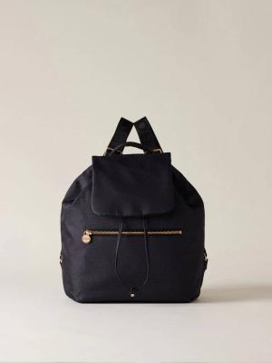 BORBONESE ZAINO MEDIUM DARK BLACK DARK BLACK