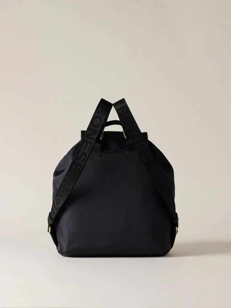BORBONESE ZAINO MEDIUM DARK BLACK DARK BLACK 3
