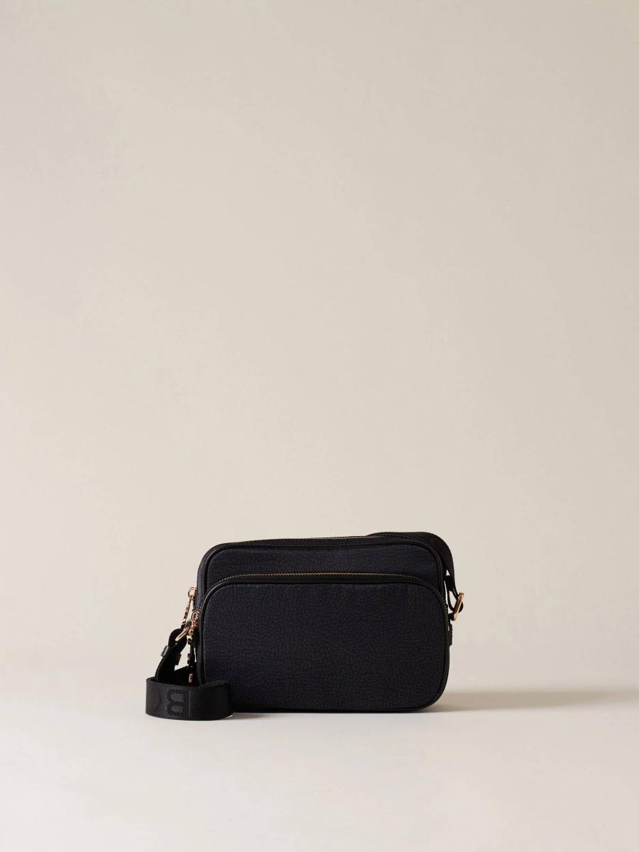 BORBONESE BORSA CAMERA CASE S. DARK BLACK DARK BLACK BORBONESE BORSA CAMERA CASE S. DARK BLACK DARK BLACK 1