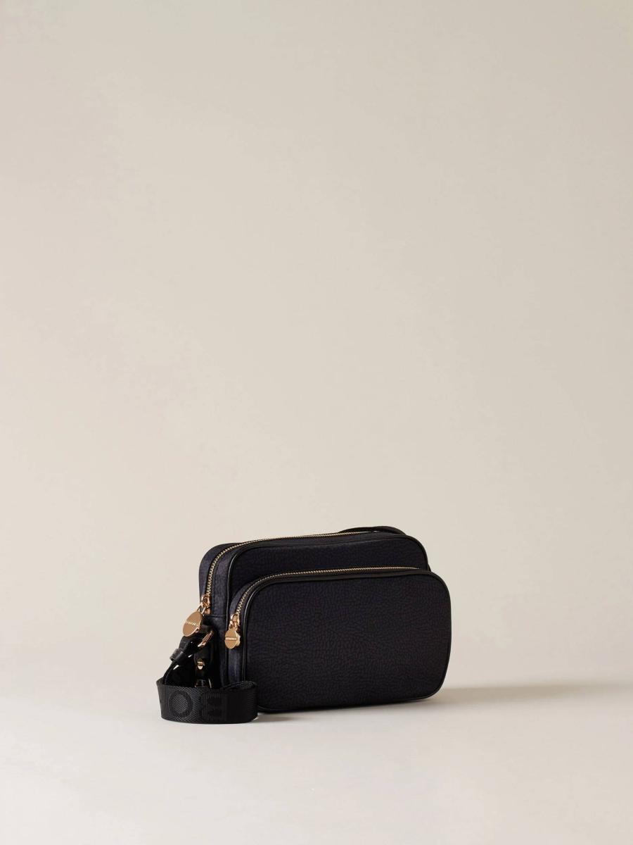 BORBONESE BORSA CAMERA CASE S. DARK BLACK DARK BLACK BORBONESE BORSA CAMERA CASE S. DARK BLACK DARK BLACK 2